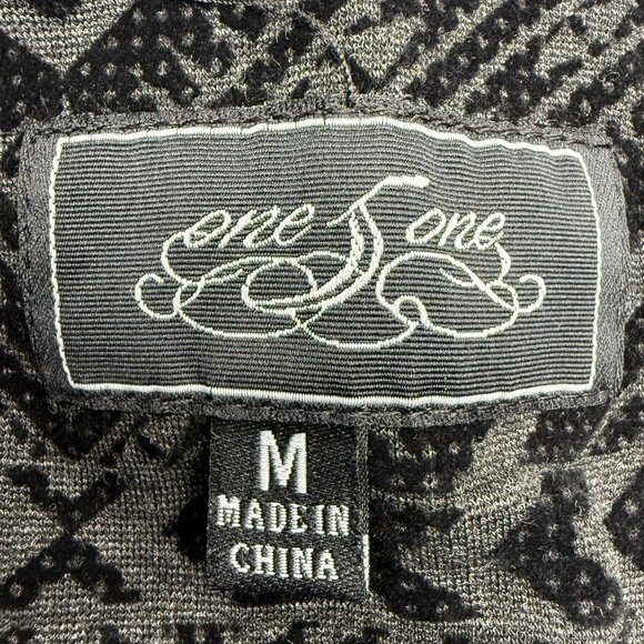 NWT Women's Flocked Velvet Ponte‎ Pant Black | Size Medium - Picture 4 of 7